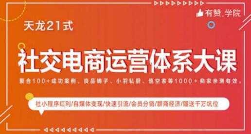 社交电商运营课程，实体新零售拉新留存转化即学即用-项目熊-引流教程-网赚教程-副业教程-引流技术-副业-网络赚钱项目