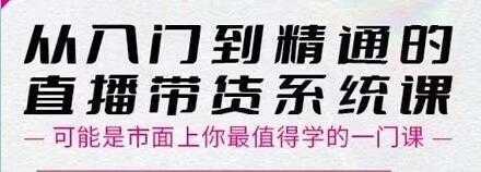 大播汇《从入门到精通的直播带货系统课》四大导师，带你玩转抖音直播带货-项目熊-引流教程-网赚教程-副业教程-引流技术-副业-网络赚钱项目