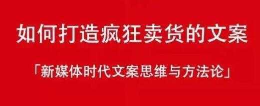 新媒体时代《如何打造疯狂卖货文案》文案思维与方法论-项目熊-引流教程-网赚教程-副业教程-引流技术-副业-网络赚钱项目