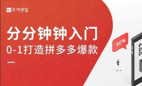 牛气学堂《拼多多实战运营指南》培训课程-项目熊-引流教程-网赚教程-副业教程-引流技术-副业-网络赚钱项目