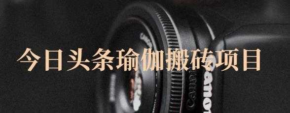猎人社区·今日头条瑜伽搬砖项目，单号一天几十收入，可以批量操作！-项目熊-引流教程-网赚教程-副业教程-引流技术-副业-网络赚钱项目