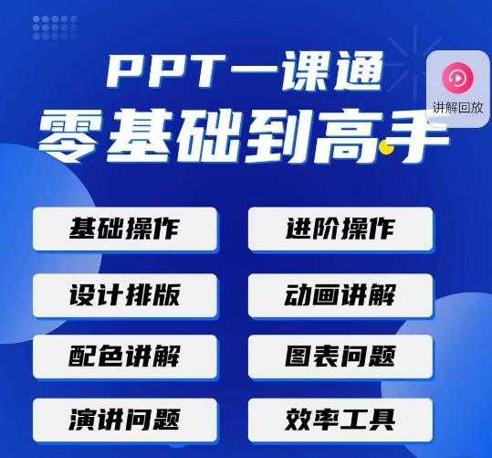PPT·一课通·0基础到高手：通俗易懂快速掌握PPT的各种应用场合-项目熊-引流教程-网赚教程-副业教程-引流技术-副业-网络赚钱项目