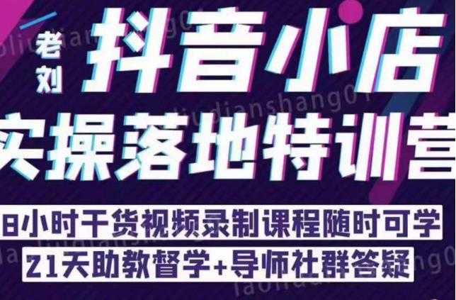 抖音小店实操落地特训营：抖音小店无货源精细化运营，抖店商品卡流量（22节）-项目熊-引流教程-网赚教程-副业教程-引流技术-副业-网络赚钱项目