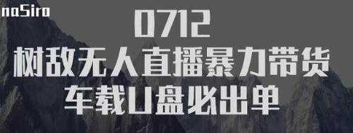 树敌‮习研‬社抖音无人直播暴力带货车载U盘必出单，单号单日产出300纯利润-项目熊-引流教程-网赚教程-副业教程-引流技术-副业-网络赚钱项目