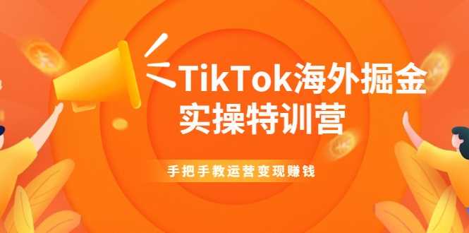 图片[1]-TikTok海外掘金实操特训营：手把手教运营变现赚钱-项目熊-引流教程-网赚教程-副业教程-引流技术-副业-网络赚钱项目